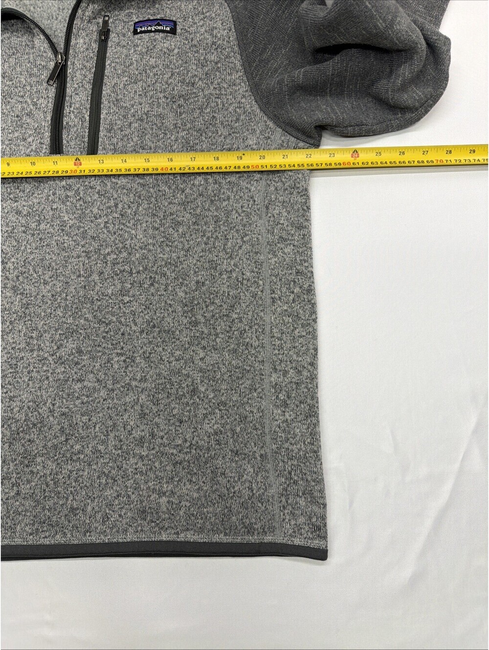 Patagonia Mens Gray Long Sleeve 1/4 Zip Pullover Better Sweater Size Medium - Picture 4 of 6